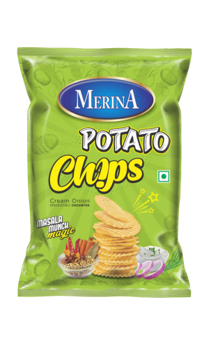 Merina Potato Chips Cream and Onion Flavour